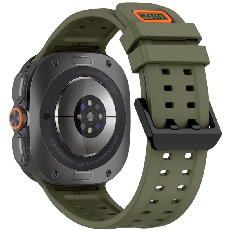 Tech-Protect Silikónový remienok Air pre Samsung Galaxy Watch Ultra 1 / 2 (2024-2026) 47 mm, olivovo zelený