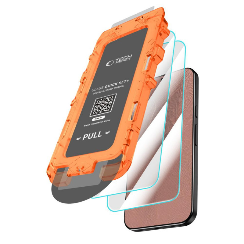 Tech-Protect Quick Set+ tvrdené sklo Google Pixel 9 Pro XL / 10 Pro XL / 11 Pro XL číre (2 ks)