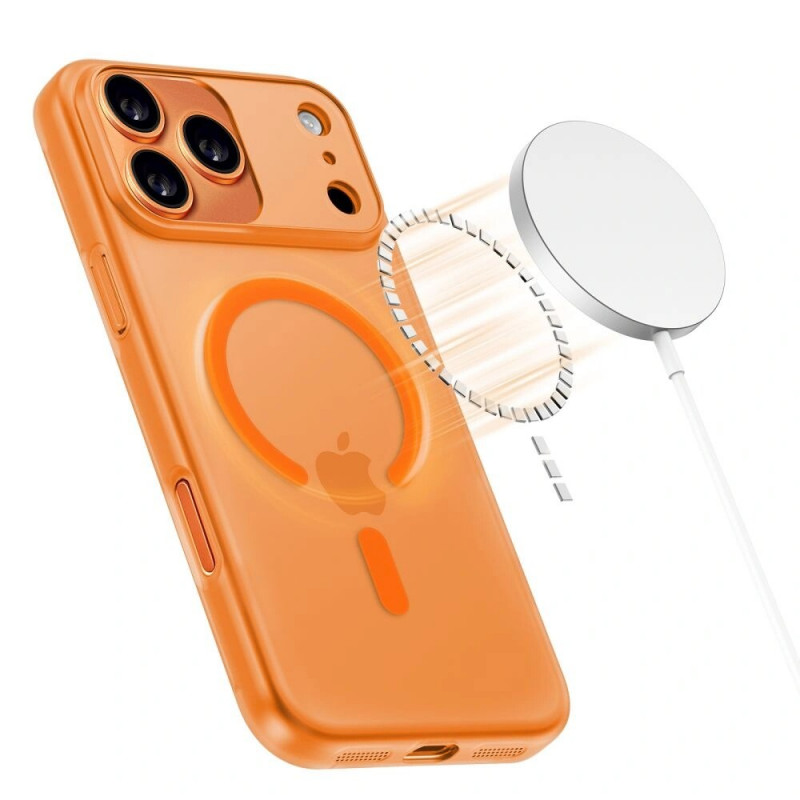 Tech-Protect Magslim MagSafe puzdro Apple iPhone 17 Pro matné kozmická oranžová
