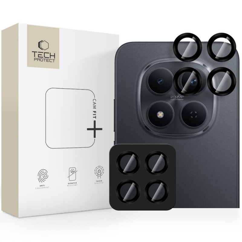 Tech Protect Tech-Protect Camring Fit+ THP5094 krytka fotoaparátu Xiaomi Redmi Note 15 Pro 5G / 15 Pro+ 5G / POCO M8 Pro, čierna