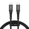 Kábel Tech-Protect Ultraboost UB11T USB-C na USB-C PD 240W, 100 cm, čierny