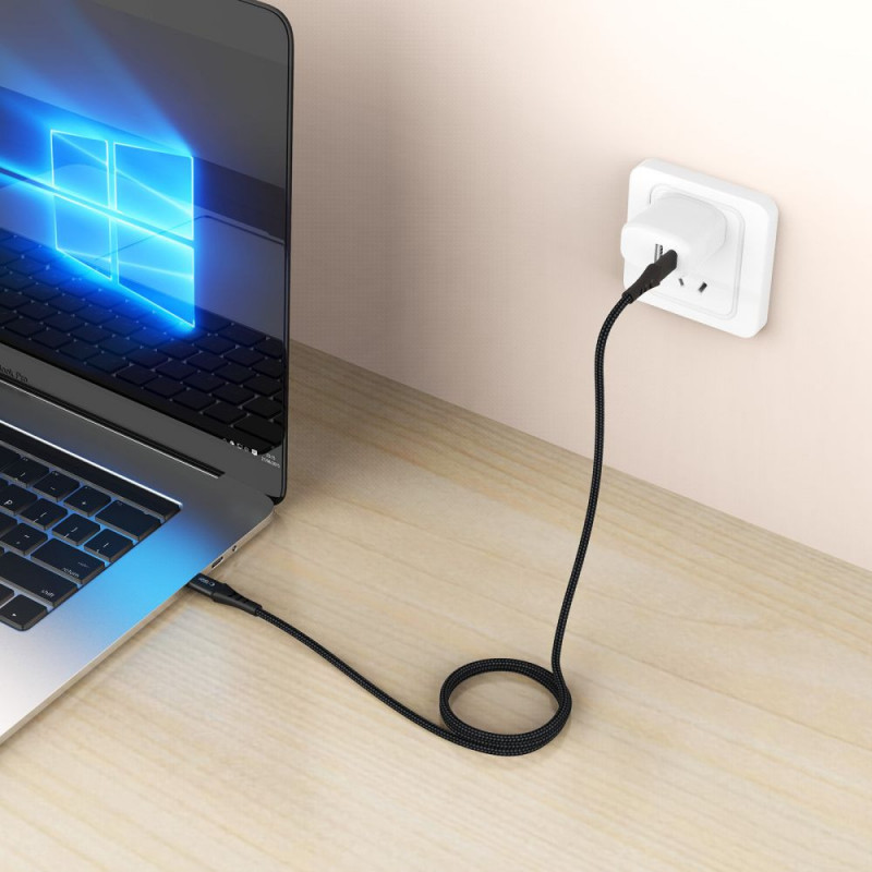 Kábel Tech-Protect Ultraboost UB11T USB-C na USB-C PD 240W, 100 cm, čierny