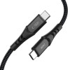 Kábel Tech-Protect Ultraboost UB11T USB-C na USB-C PD 240W, 200 cm, čierny