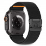 Tech-Protect náramok na hodinky z nylonu so sponou pre Apple Watch 6 / 7 / 8 / 9 / 10 / SE / Ultra 1 / 2 44/45/46/49 mm, čierny