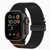 Tech-Protect náramok na hodinky z nylonu so sponou pre Apple Watch 6 / 7 / 8 / 9 / 10 / SE / Ultra 1 / 2 44/45/46/49 mm, čierny