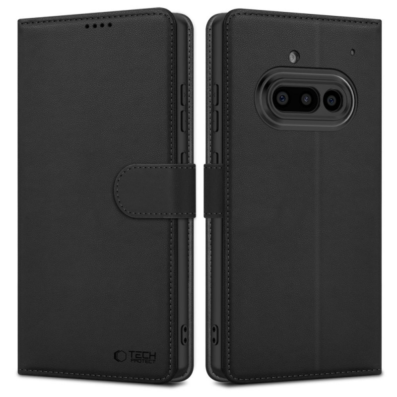 Puzdro s peňaženkou Tech-Protect pre Nothing Phone 3a, matná čierna