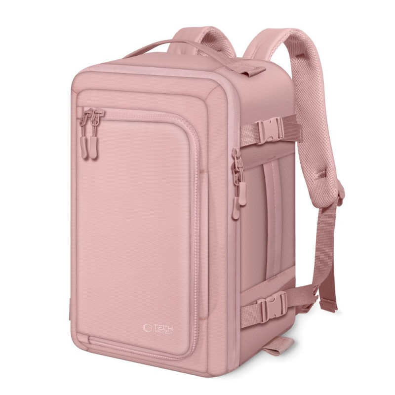 Cestovný batoh do kabíny Tech-Protect Defender S50 Ryanair & Wizzair na notebook, 20 L, 40x20x25 cm, dusty pink