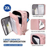 Cestovný batoh do kabíny Tech-Protect Defender S50 Ryanair & Wizzair na notebook, 20 L, 40x20x25 cm, dusty pink