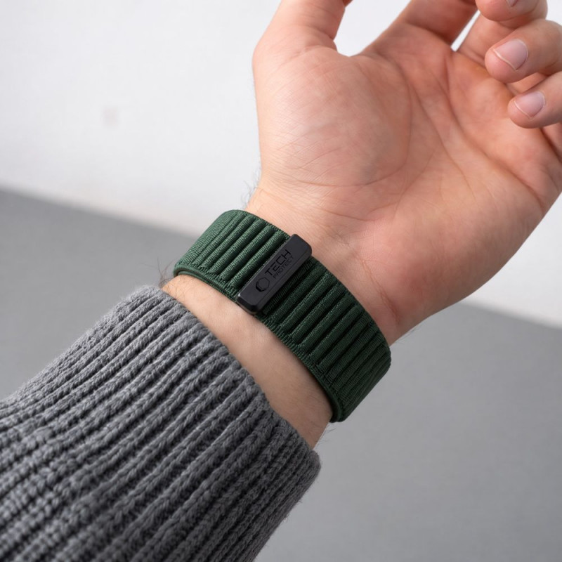 Remienok na hodinky Tech-Protect NylonLoop Garmin Fenix 5X / 5X Plus / 6X / 6X Pro / 7X / 8 / 8 Pro / 9 / 9 Pro (51 mm), Military Green