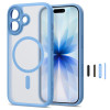 Tech-Protect MagPeak MagSafe CC puzdro pre Apple iPhone 17, matná mist blue