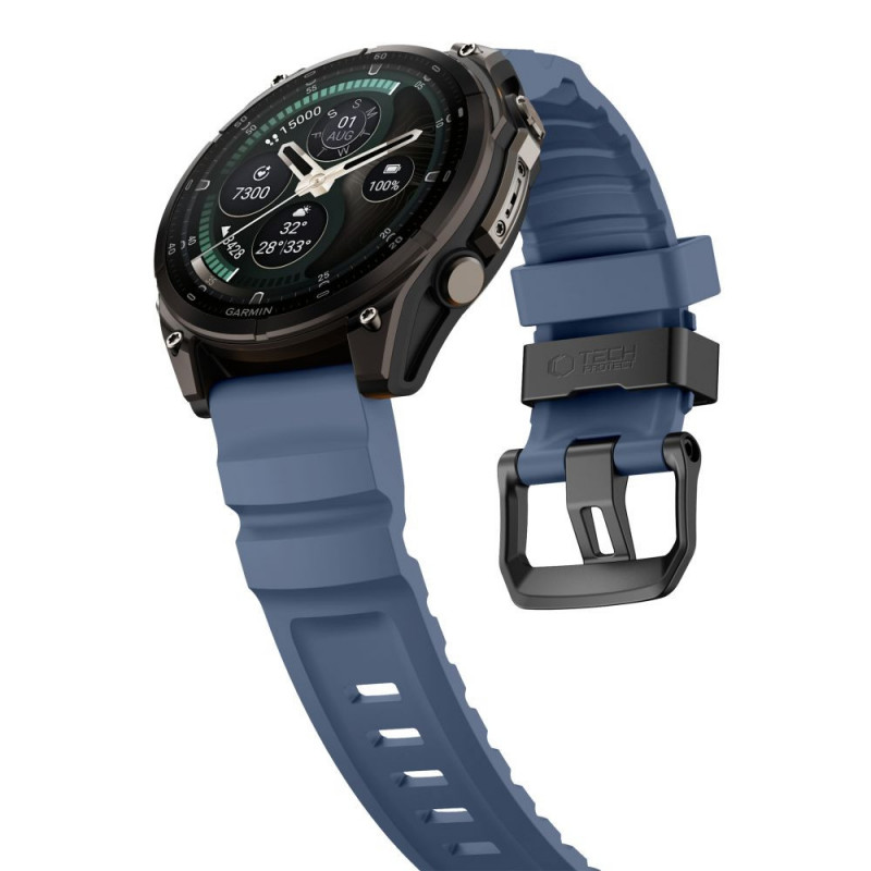 Remienok na hodinky Tech-Protect Motion Garmin Fenix 5X / 5X Plus / 6X / 6X Pro / 7X / 8 / 8 Pro / 9 / 9 Pro (47 mm), Nautical Blue