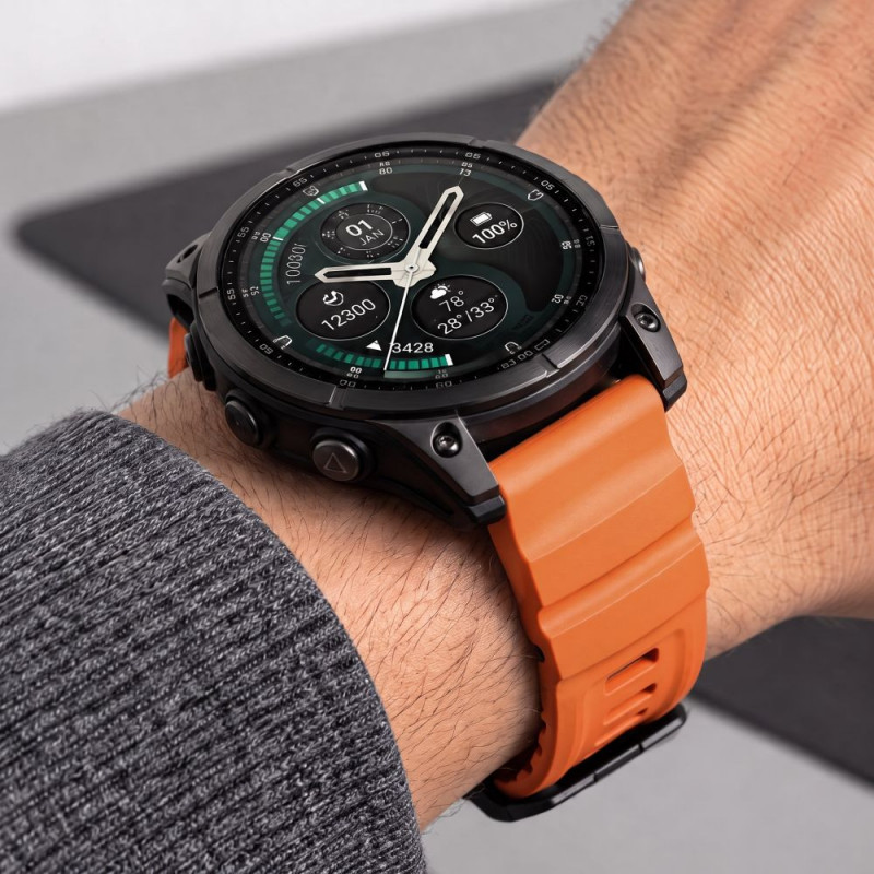 Remienok na hodinky Tech-Protect Motion Garmin Fenix 5X / 5X Plus / 6X / 6X Pro / 7X / 8 / 8 Pro / 9 / 9 Pro (51 mm), oranžová Signal Orange