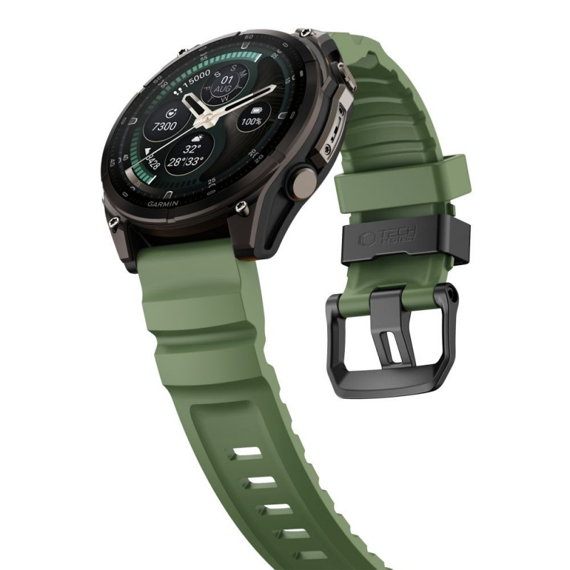 Remienok na hodinky Tech-Protect Motion Garmin Fenix 5X / 5X Plus / 6X / 6X Pro / 7X / 8 / 8 Pro / 9 / 9 Pro (51 mm), Military Green