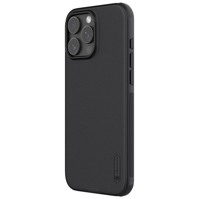 Puzdro Nillkin Super Frosted Shield Pro pre Apple iPhone 16 Pro, čierne