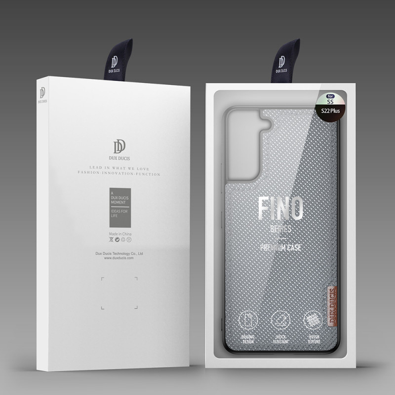 Dux Ducis Fino nylonové puzdro pre Samsung Galaxy S22+ (S22 Plus), modré