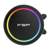 FSP AE36-B 360 mm ARGB all-in-one kvapalinový chladič CPU, LGA 1851 / AMD AM5, čierny