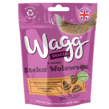 Psí pamlsk Wagg s príchuťou hovädzieho steaku, 125 g