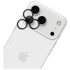 3MK HARDY Lens Protection Pro sklo na ochranu objektívu fotoaparátu pre Apple iPhone 17 Pro / 17 Pro Max, čierne