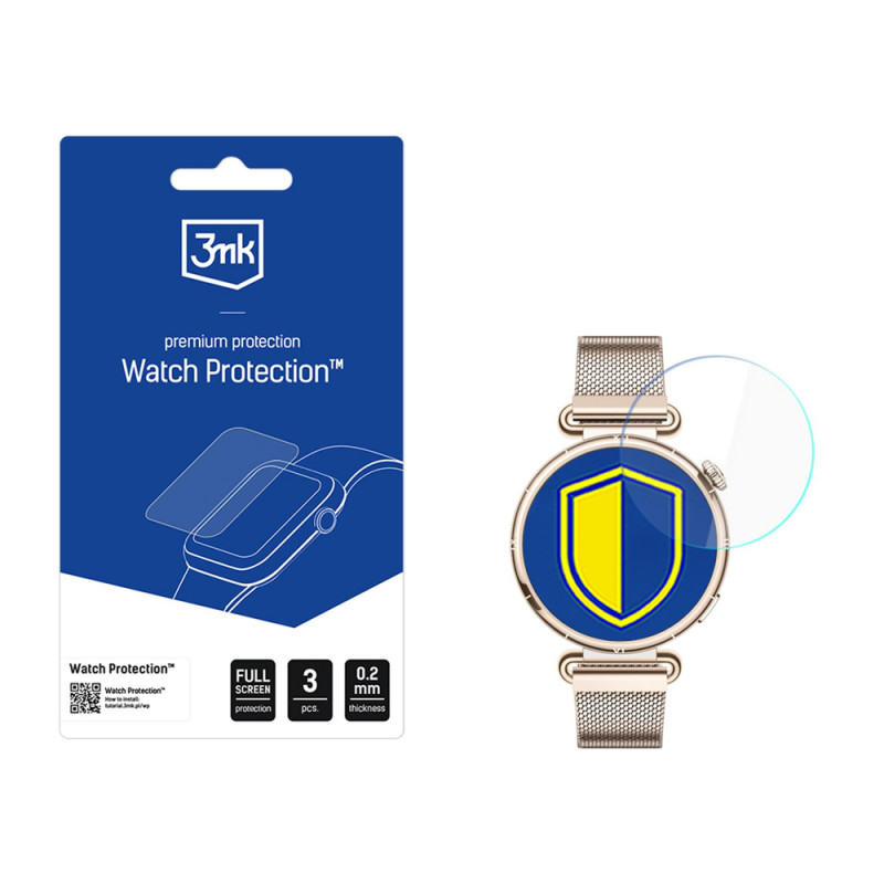 3MK FlexibleGlass Watch hybridné sklo na displej pre Huawei Watch GT 6 41 mm