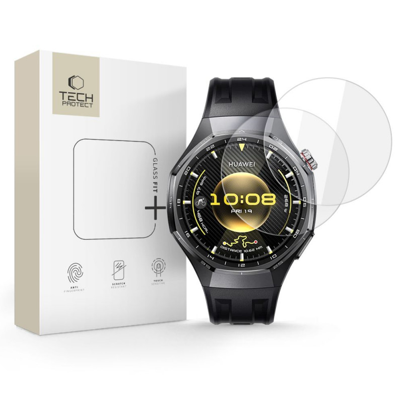 Tech-Protect Glass Fit+ tvrdené sklo pre Huawei Watch GT 6 Pro 46mm, priehľadné (2 ks)