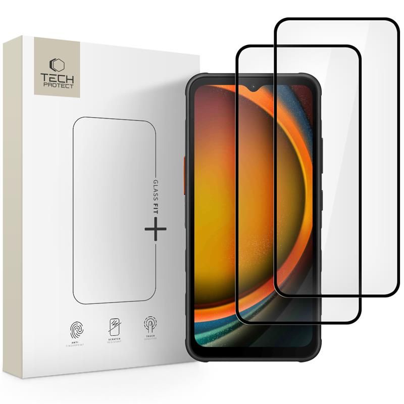Tech-Protect Glass Fit+ tvrdené sklo pre Samsung Galaxy Xcover 7 / 7 Pro (2 ks), čierne