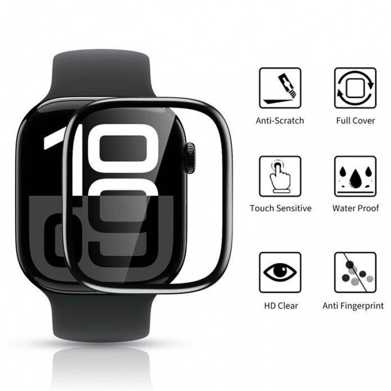 Tech-Protect Glass Flex+ THP4226 hybridné sklo pre Huawei Watch Fit 3 / 4 (2 ks), čierne