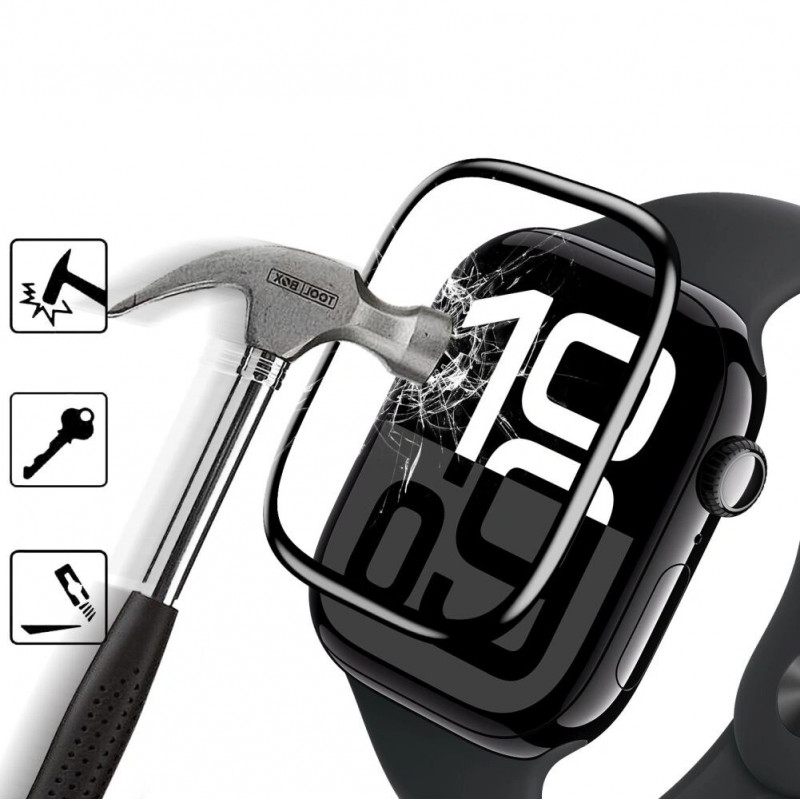 Tech-Protect Glass Flex+ THP4226 hybridné sklo pre Huawei Watch Fit 3 / 4 (2 ks), čierne