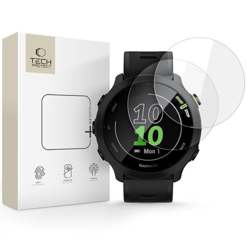 Tech-Protect Glass Fit+ tvrdené sklo pre Garmin Forerunner 55 (2 ks), číre