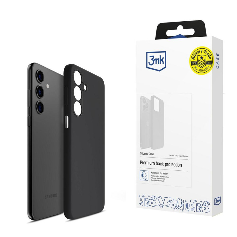 3MK Silicone Case Samsung Galaxy A15 5G, čierna