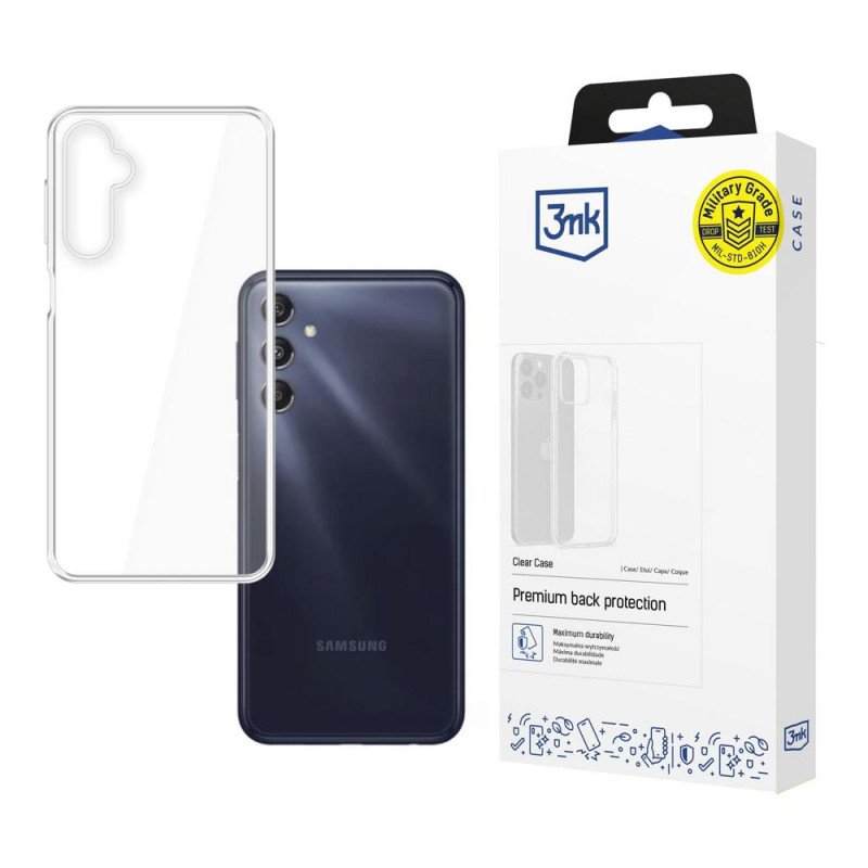 Priehľadný kryt 3MK Clear Case pre Samsung Galaxy M34 5G, transparentný