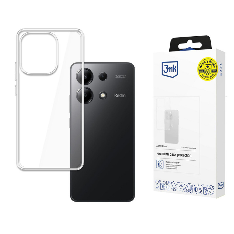 3MK Armor Case pre Xiaomi Redmi Note 13 4G, transparentné