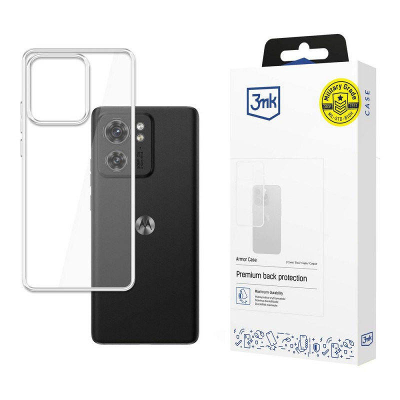 Puzdro 3MK Armor Case pre Motorola Edge 40, transparentné