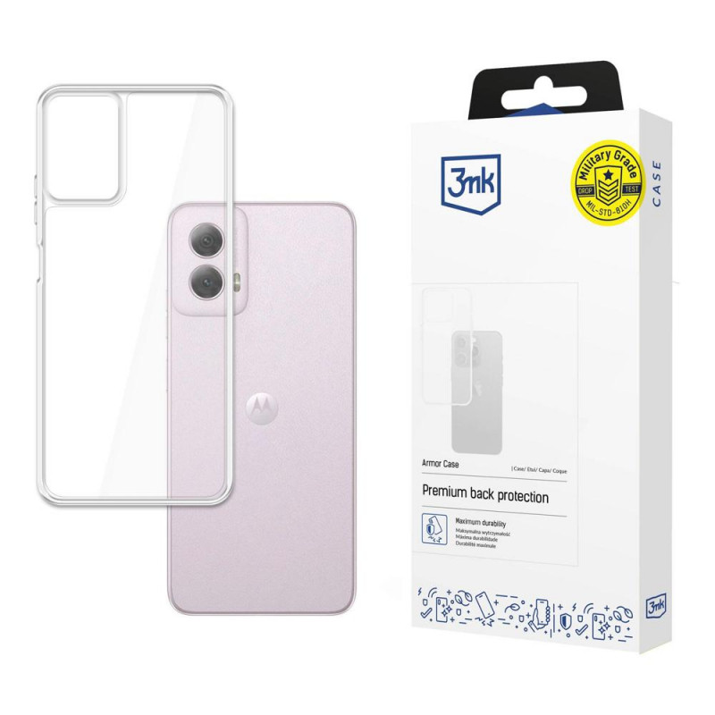 Puzdro na smartphone 3MK Armor Case pre Motorola Moto G 5G 2024, transparentné