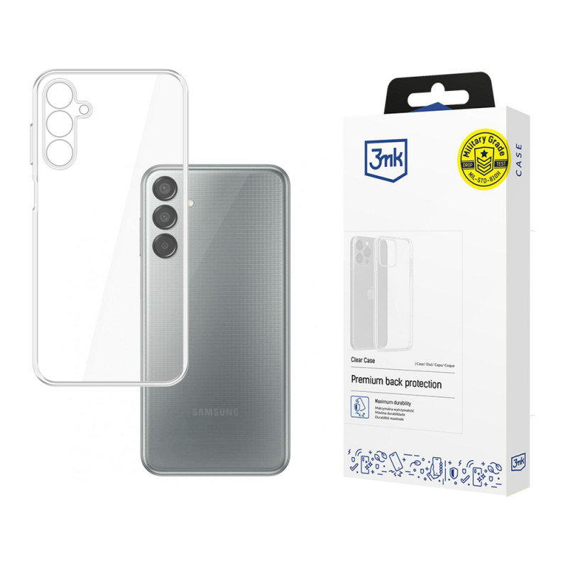 Puzdro na smartphone 3MK Clear Case 3MK5910 pre Samsung Galaxy M15 5G, transparentné