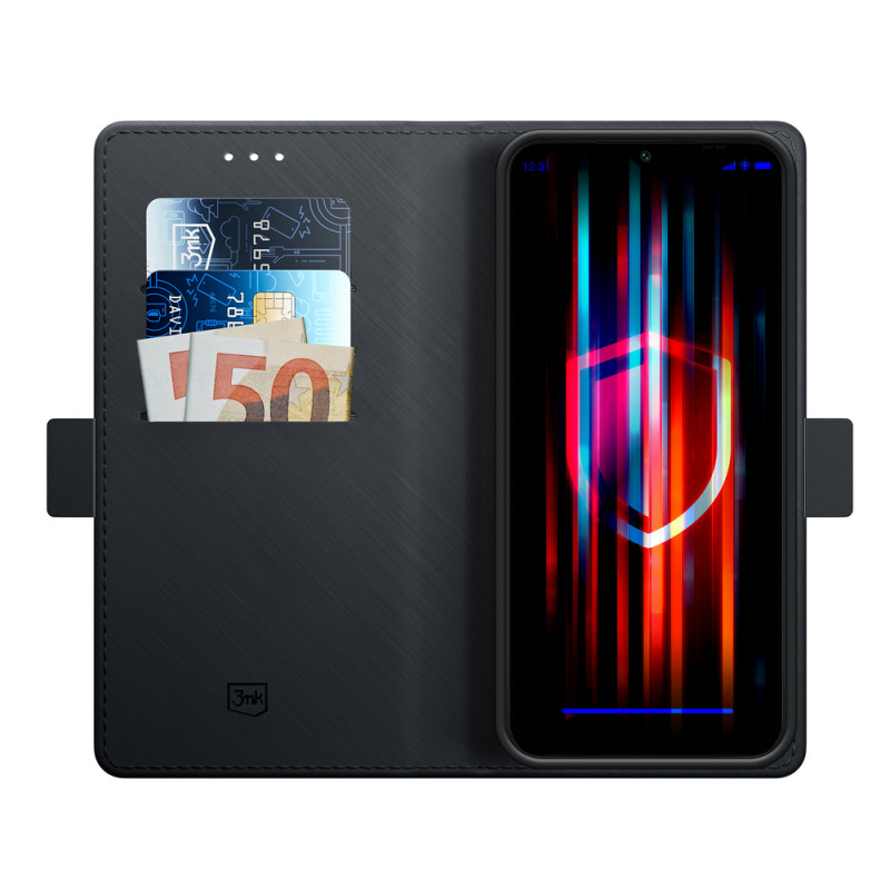 3MK Wallet Case 156195-0 puzdro s peňaženkou pre Samsung Galaxy A14 4G, čierne