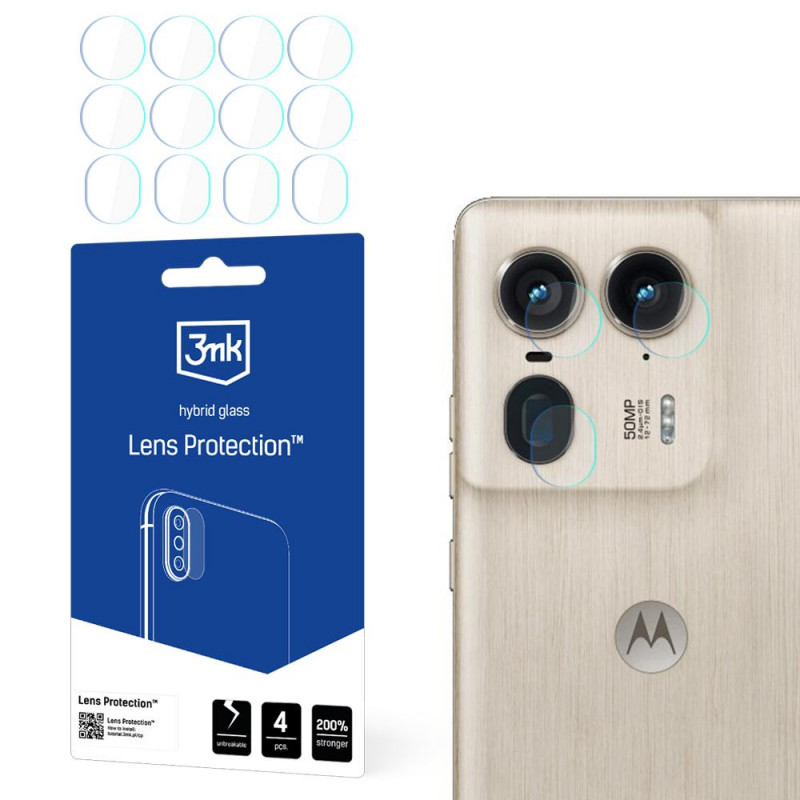 3MK Lens Protect Motorola Moto Edge 50 Ultra ochrana objektívu fotoaparátu (4 ks)
