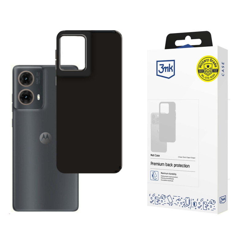 3MK Matt Case Motorola Moto G85, čierne
