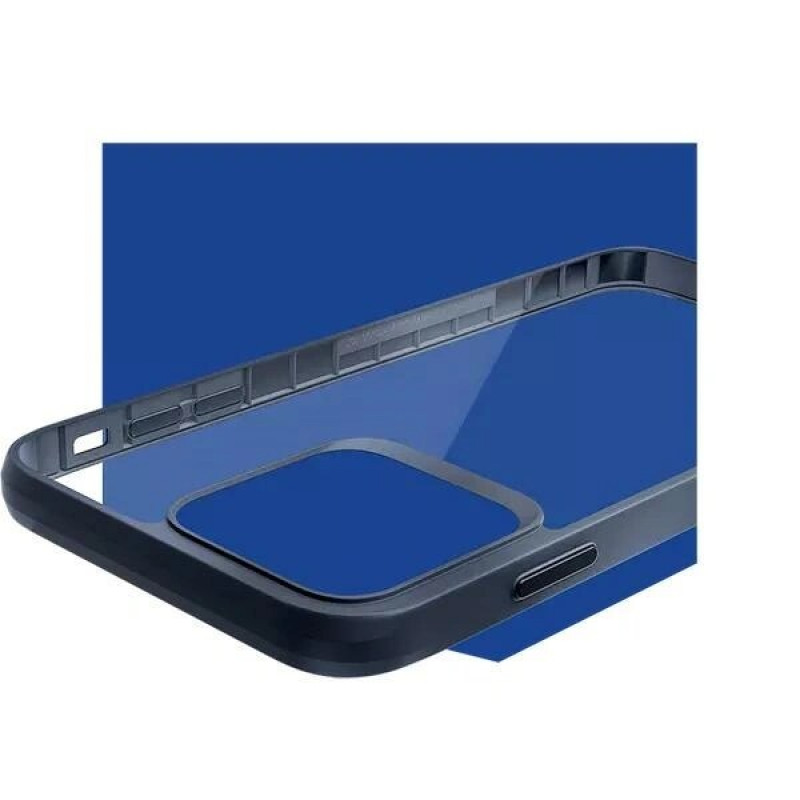 3mk Satin Armor Case+ pre Apple iPhone 16 Plus, priehľadný s čiernym rámom