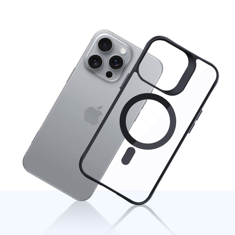 3mk Satin Armor MagCase s MagSafe pre Apple iPhone 16 Pro Max (W-3SAMaCa-AiP16PM-0), priehľadné s čiernym rámom