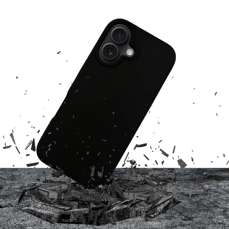 3mk Silicone Case pre Apple iPhone 16 Plus, čierne