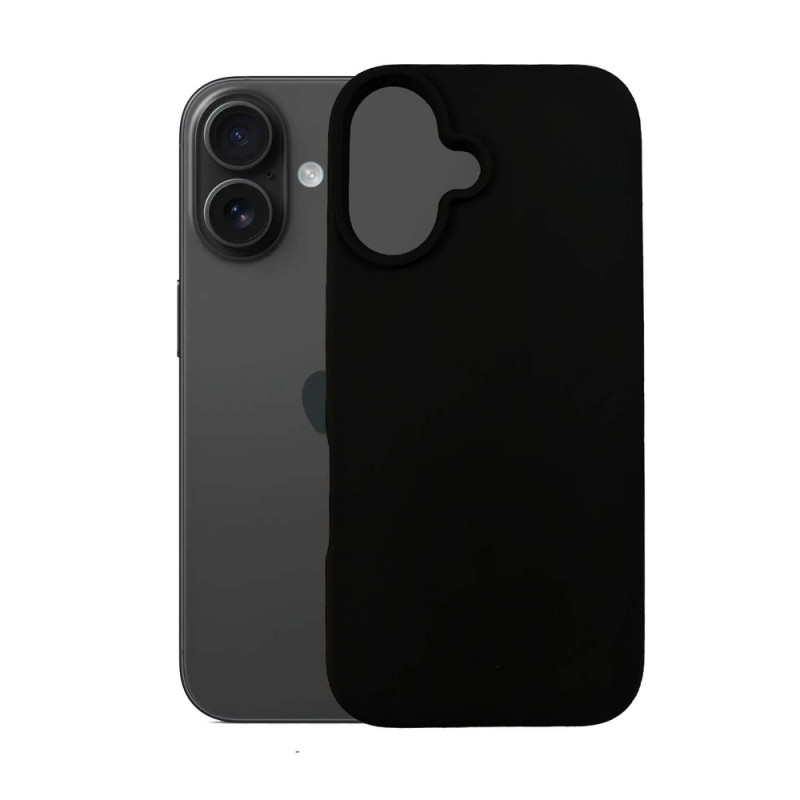 3mk Silicone Case pre Apple iPhone 16 Plus, čierne