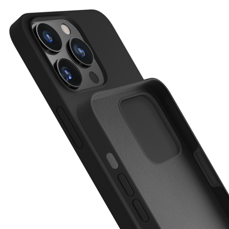 3mk Silicone Case pre Apple iPhone 16 Pro, čierne