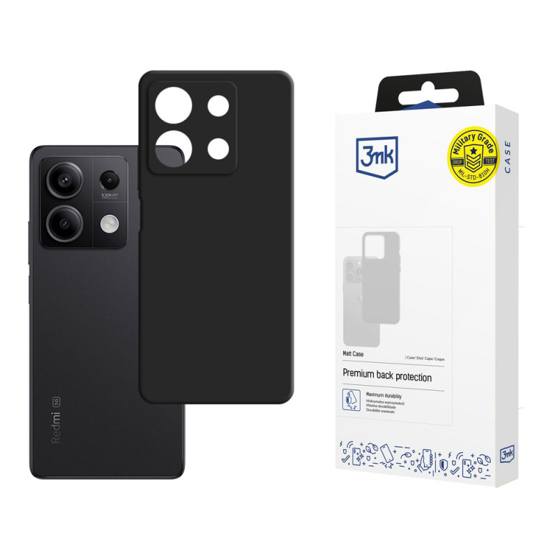 3mk Silicone Case pre Xiaomi Redmi Note 13 5G, čierne