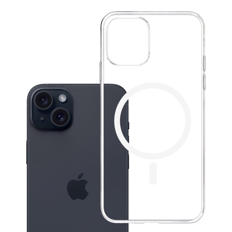 3mk Clear MagCase pre Apple iPhone 15, transparentné