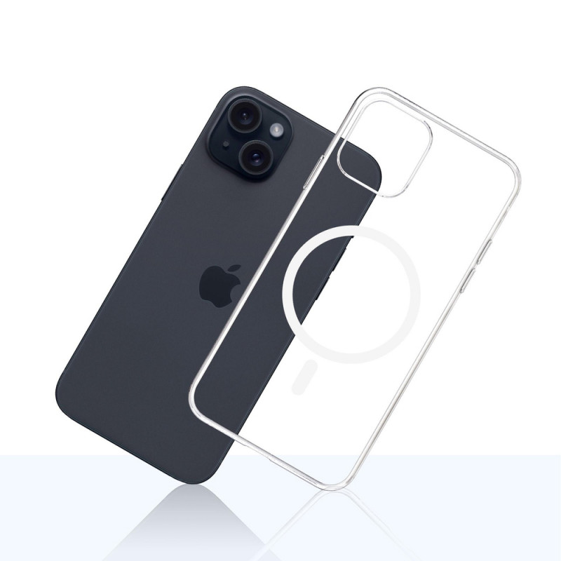 3mk Clear MagCase pre Apple iPhone 15, transparentné