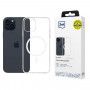 3mk Clear MagCase pre Apple iPhone 15 Plus, transparentné