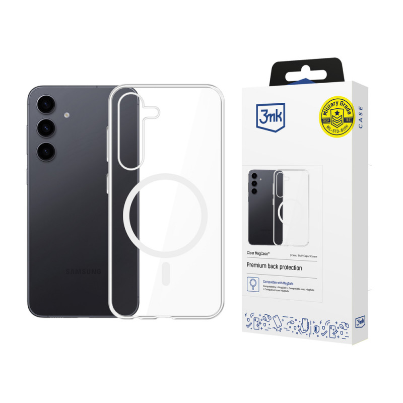 3mk Clear MagCase pre Samsung Galaxy S24+, transparentné