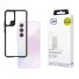 3MK Satin Armor Case+ W-3SArCaP-SaGa106-0 puzdro pre Samsung Galaxy A35 5G, priehľadné s čiernym rámom