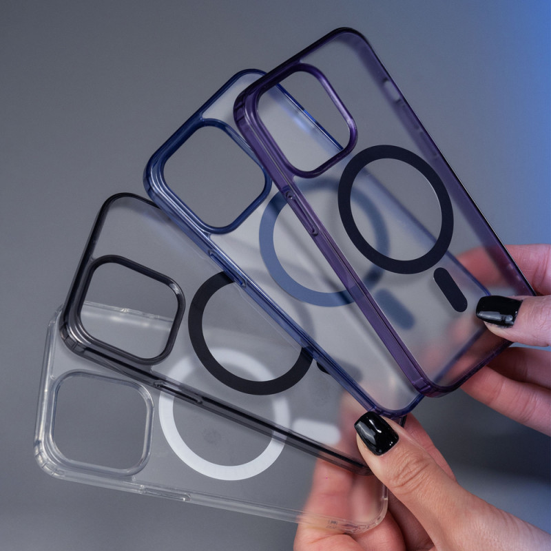 Puzdro 3MK Frosty MagCase pre Apple iPhone 14 Plus, čierne