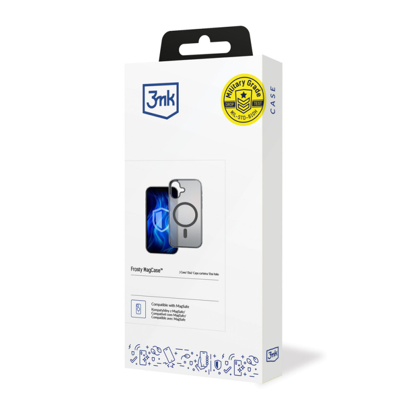 Puzdro 3MK Frosty MagCase pre Apple iPhone 16 Plus, čierne